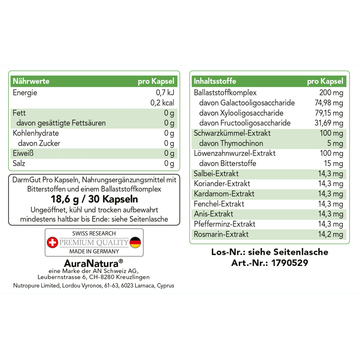 Produktbild von DarmGut Pro