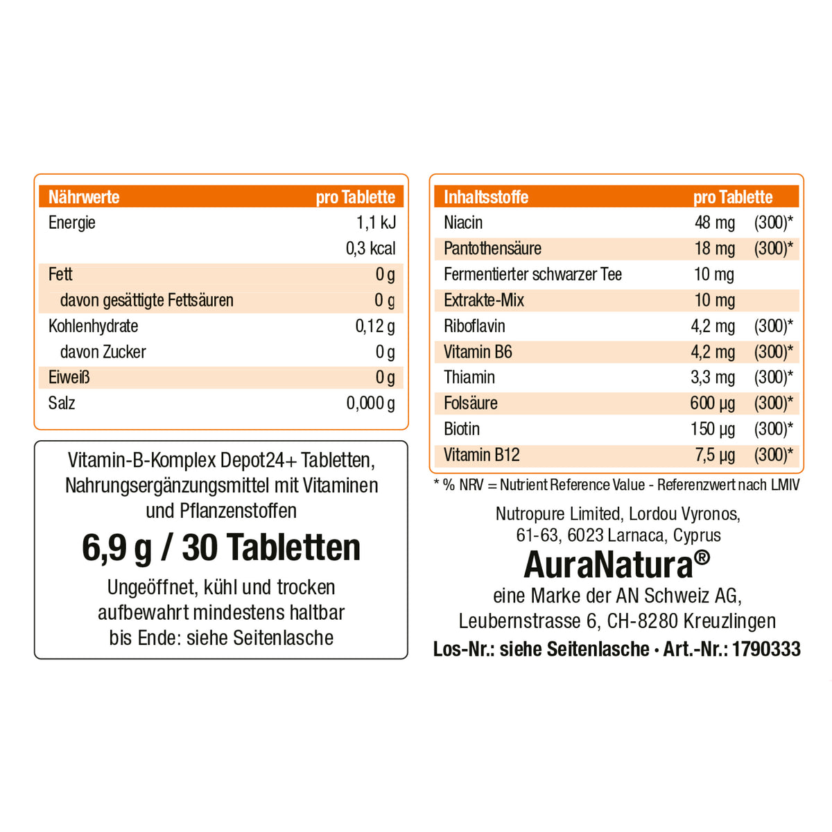Produktbild von Vitamin-B-Komplex Depot24+