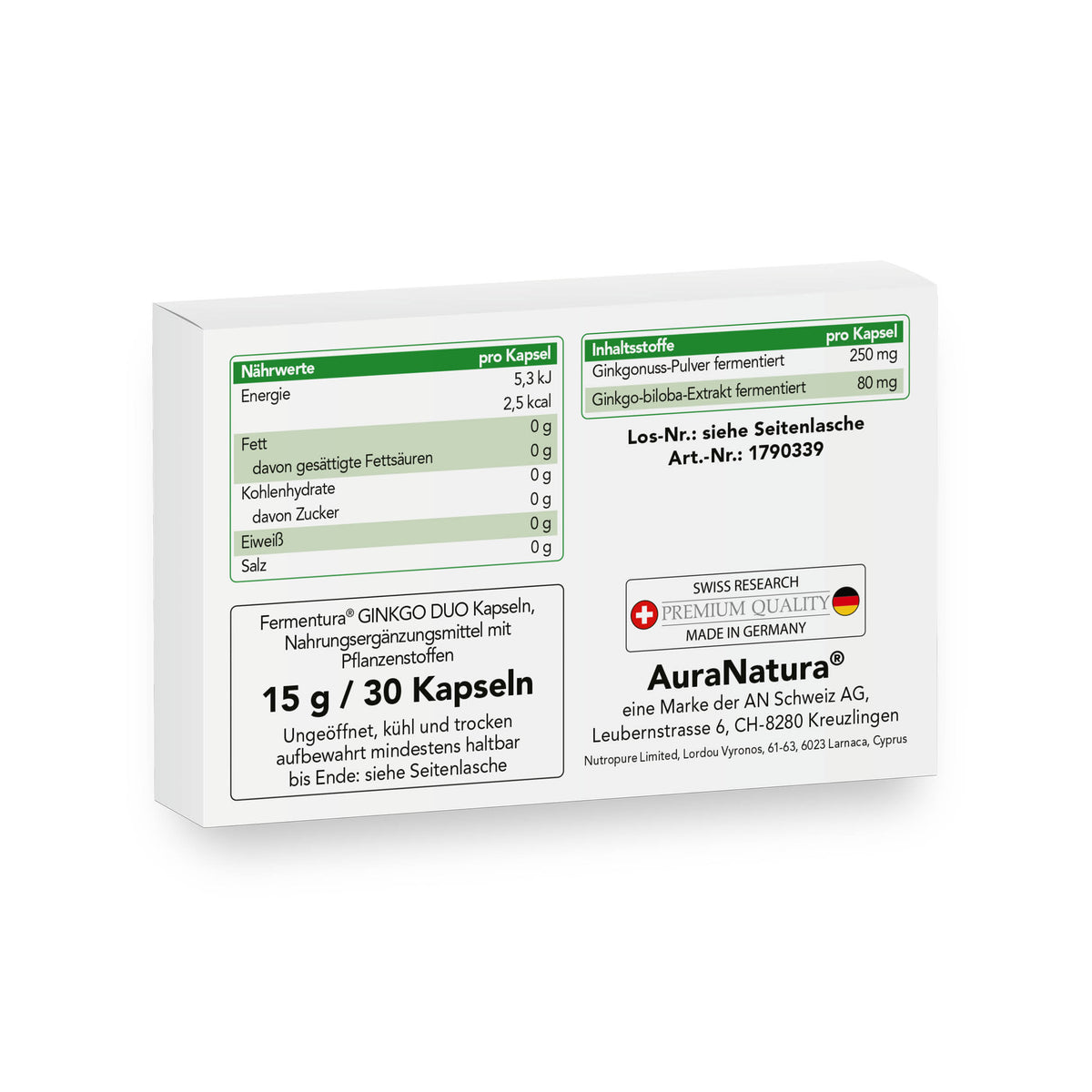Produktbild von Fermentura® Ginkgo Duo