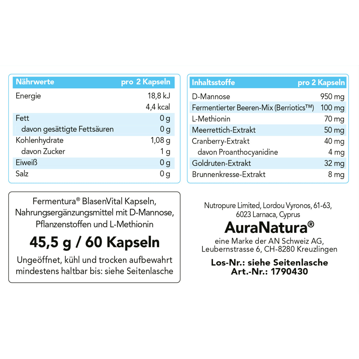 Produktbild von Fermentura® BlasenVital