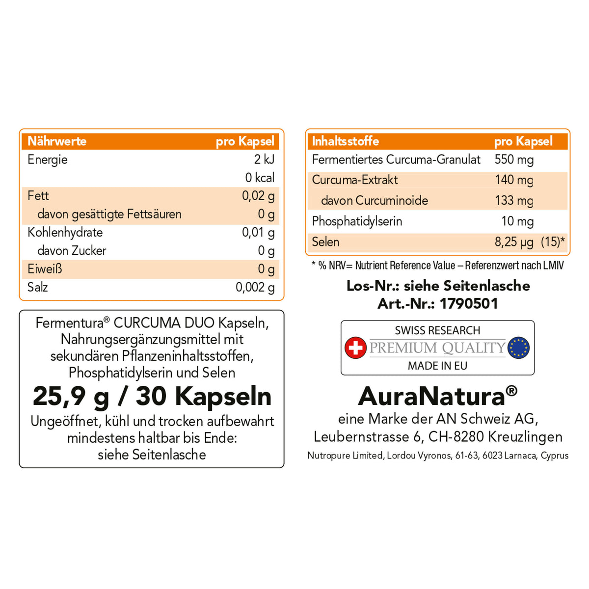 Produktbild von Fermentura® Curcuma Duo