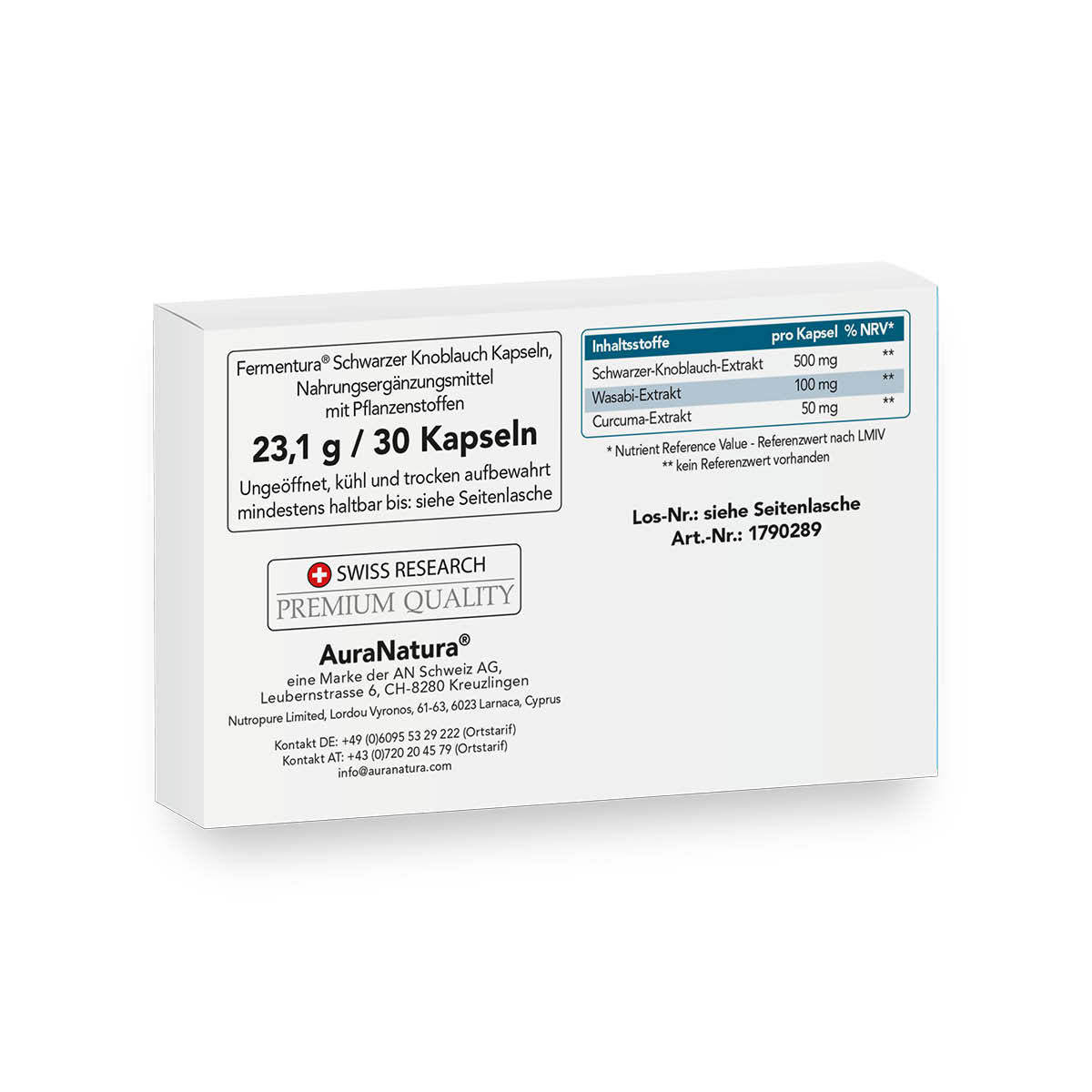 Produktbild von Fermentura® Schwarzer Knoblauch