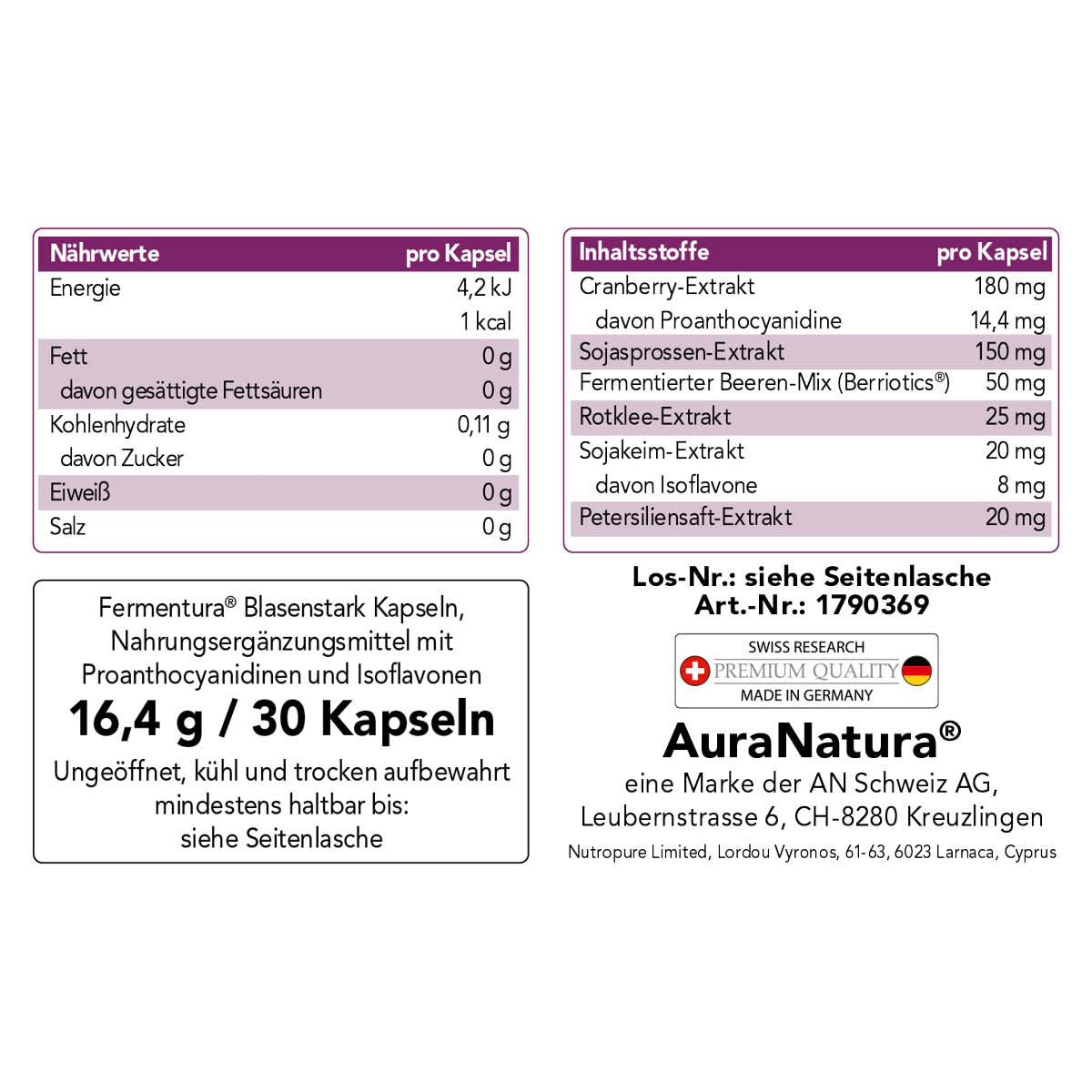 Produktbild von Fermentura® Blasenstark