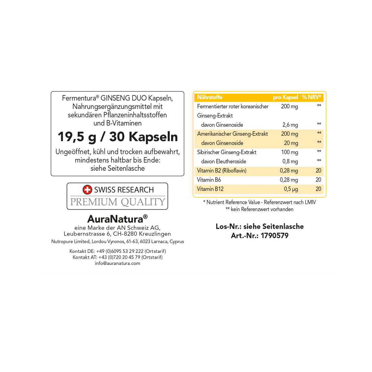 Produktbild von Fermentura® Ginseng Duo